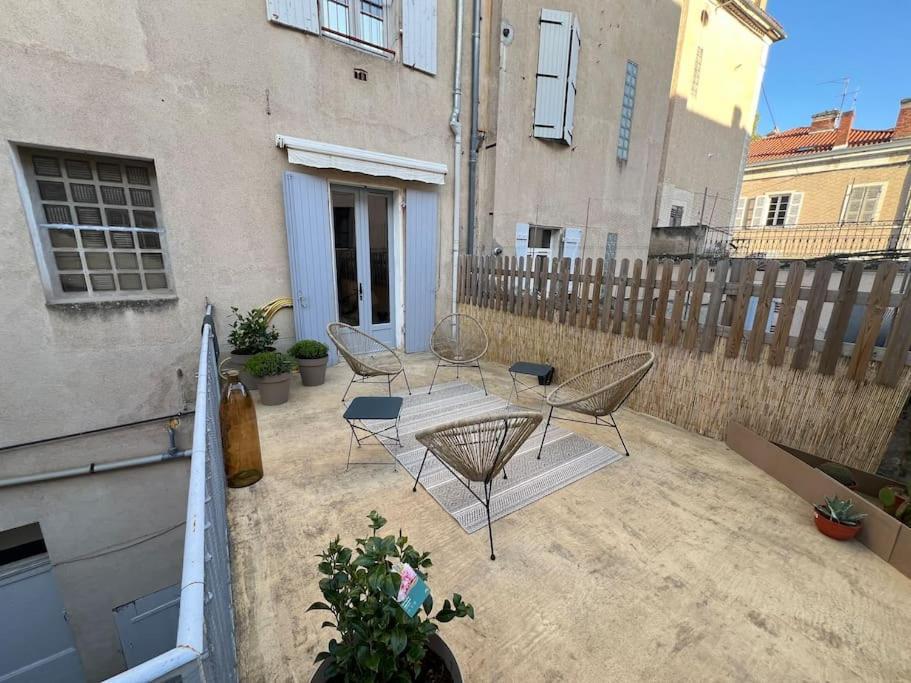 Coeur De Ville, Garage Prive Et Gratuit Avec Terrasse ! Каор Экстерьер фото